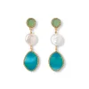Outlet The Met Store Ancient Mixed Motifs Glass Triple-Drop Earrings