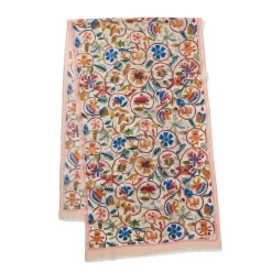 The Met Store British Flowering Vines Embroidered Oblong Scarf