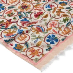 The Met Store British Flowering Vines Embroidered Oblong Scarf