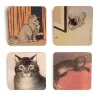 Hot The Met Store Cats Coasters