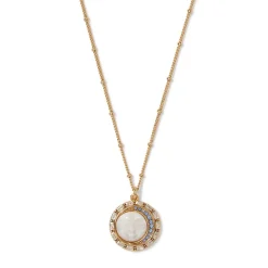 Online The Met Store Celestial Symbols Carved Mother-of-Pearl Pendant Necklace