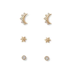 Clearance The Met Store Celestial Symbols Stud Earrings Set