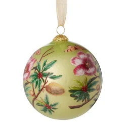 The Met Store Chelsea Botanicals Hand-Painted Glass Ornament Set