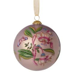The Met Store Chelsea Botanicals Hand-Painted Glass Ornament Set