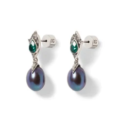 The Met Store Chelsea Peacock Pearl Drop Earrings