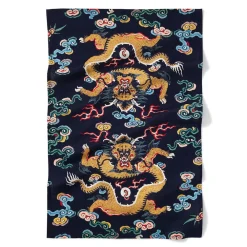 The Met Store Chinese Dragon Rank Badge Tea Towel