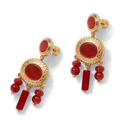 Discount The Met Store Classical Carnelian Chandelier Earrings