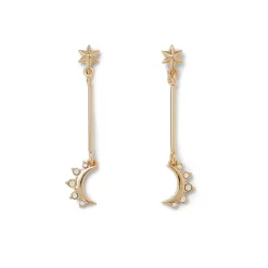 Outlet The Met Store Crescent Moon Drop Earrings