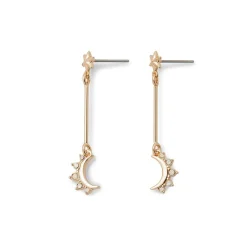 Outlet The Met Store Crescent Moon Drop Earrings