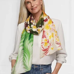 Discount The Met Store Daisy Garden Marbled Paper Oblong Silk Scarf