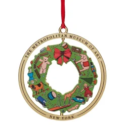 Outlet The Met Store December Wreath Spinning Ornament