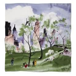 Best The Met Store Dehn Spring in Central Park Square Silk Scarf