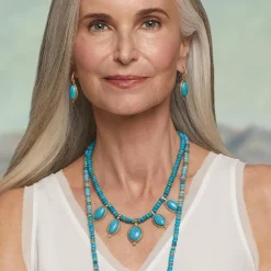 Best The Met Store Egyptian Hathor Turquoise Drop Earrings