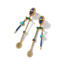 Hot The Met Store Egyptian Heart Scarab Chandelier Earrings