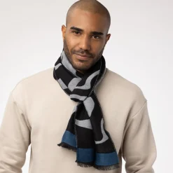 Clearance The Met Store Egyptian Swirled Glass Unisex Oblong Jacquard Scarf