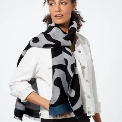 Clearance The Met Store Egyptian Swirled Glass Unisex Oblong Jacquard Scarf