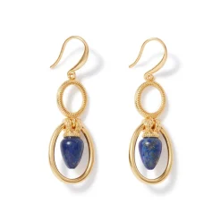 The Met Store Etruscan Lapis Double-Drop Earrings