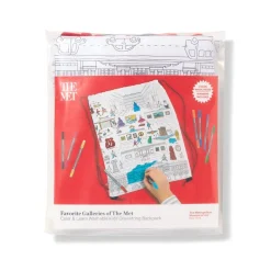 New The Met Store Favorite Galleries of The Met Color & Learn Washable Kids' Drawstring Backpack
