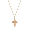 The Met Store Filipino Pearl Cross Pendant Necklace