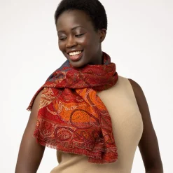 Discount The Met Store Four Seasons Paisley Square Wool Scarf