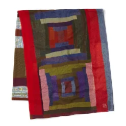 Sale The Met Store Gee's Bend Pettway Quilt Design Oblong Silk Scarf