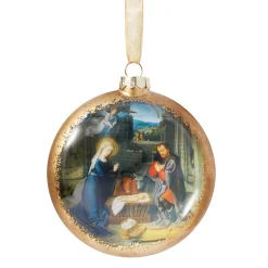Best The Met Store Gerard David Nativity Scene Glass Disc Ornament