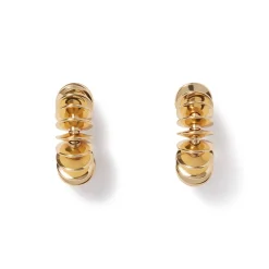 Outlet The Met Store Golden Disc Huggie Earrings