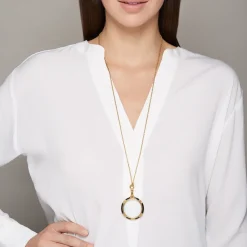 The Met Store Hand-Enameled Magnifier Pendant Necklace