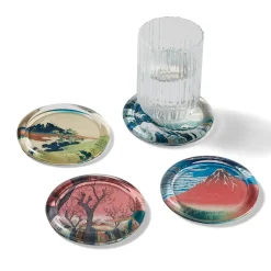 Clearance The Met Store Hokusai Prints Glass Coasters