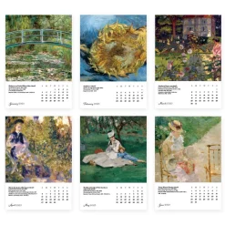New The Met Store Impressionism Gardens Plexiglass Calendar Refill 2025