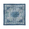 New The Met Store Iranian Vase Carpet Blue Cotton-and-Silk Pocket Square