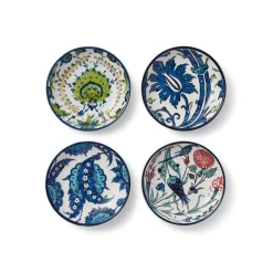 The Met Store Iznik Garden Oil Cruet and Dipping Bowl Set