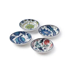 The Met Store Iznik Garden Oil Cruet and Dipping Bowl Set