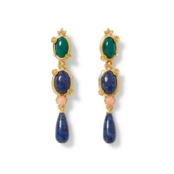 Online The Met Store Japanese Imari Linear Drop Earrings