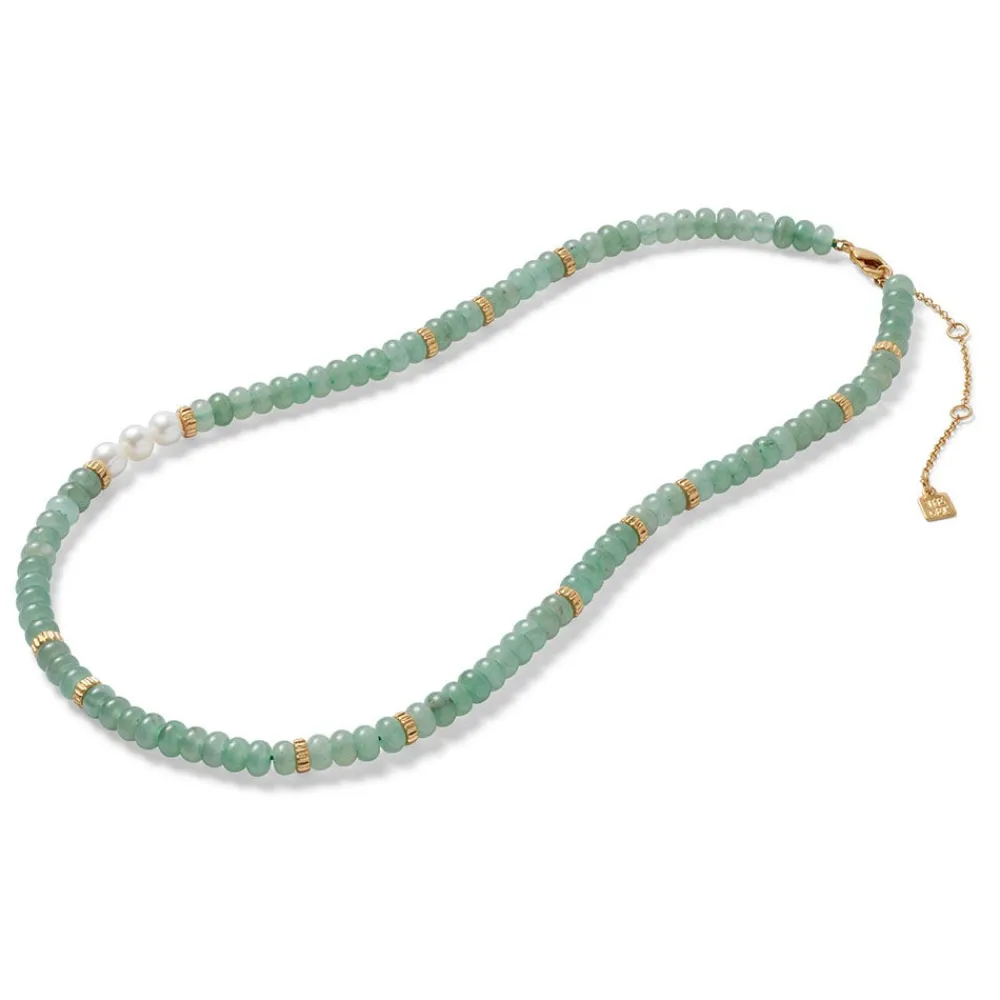 Discount The Met Store Karavas Gems Aventurine Beaded Necklace