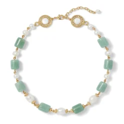 Discount The Met Store Karavas Gems Large-Bead Aventurine and Pearl Necklace