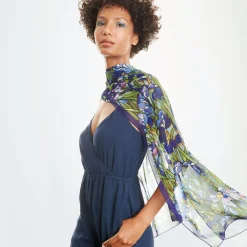 New The Met Store Louis C. Tiffany Irises Oblong Silk Scarf