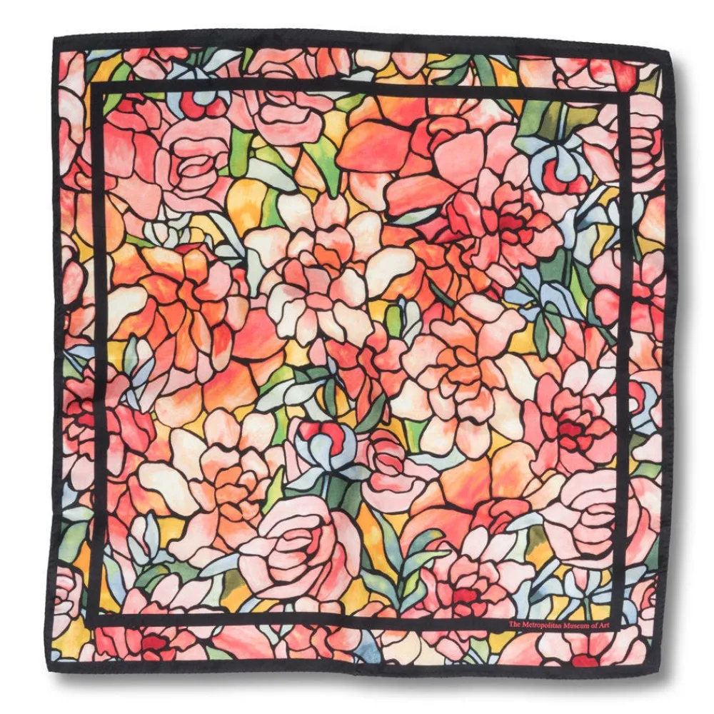 Online The Met Store Louis C. Tiffany Peonies Silk Neckerchief