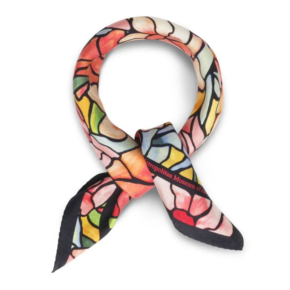Online The Met Store Louis C. Tiffany Peonies Silk Neckerchief