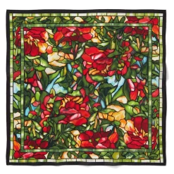 The Met Store Louis C. Tiffany Peonies Silk Neckerchief