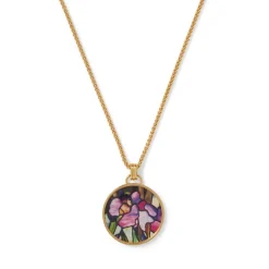 Clearance The Met Store Magnolias and Irises Enamel Pendant Necklace