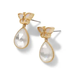 The Met Store Meiji Butterfly Drop Earrings