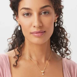 New The Met Store Meiji Butterfly Pendant Necklace and Drop Earrings Set