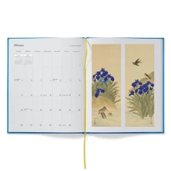 Clearance The Met Store Met Irises Clothbound Monthly Calendar 2025