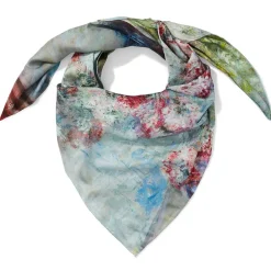 Best The Met Store Monet Blooms Double-Sided Square Silk Scarf