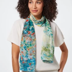 The Met Store Monet Garden at Argenteuil Oblong Silk Scarf