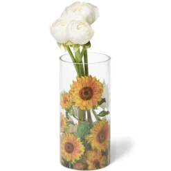 New The Met Store Monet Sunflowers Glass Vase