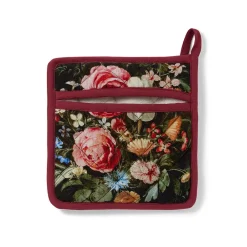 New The Met Store Peeters Bouquet of Flowers Pot Holder and Oven Mitt Set