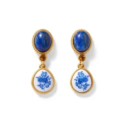 Clearance The Met Store Qing Bottle Floral Drop Earrings