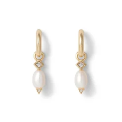 Clearance The Met Store Royal Tudor Small Hoop Earrings with Pearls